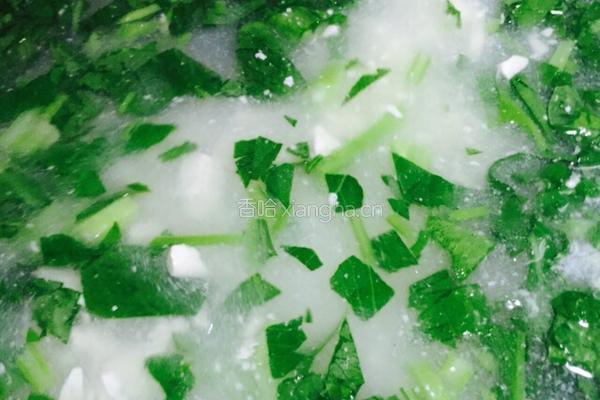 青菜豆腐羹的做法图解5