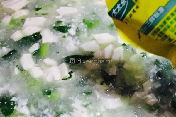 青菜豆腐羹的做法图解8