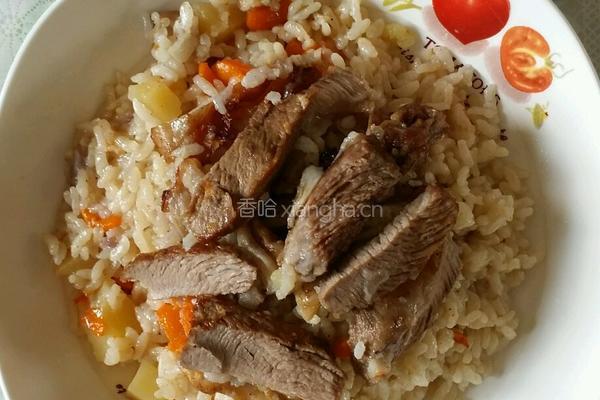羊肉抓饭的做法图解2