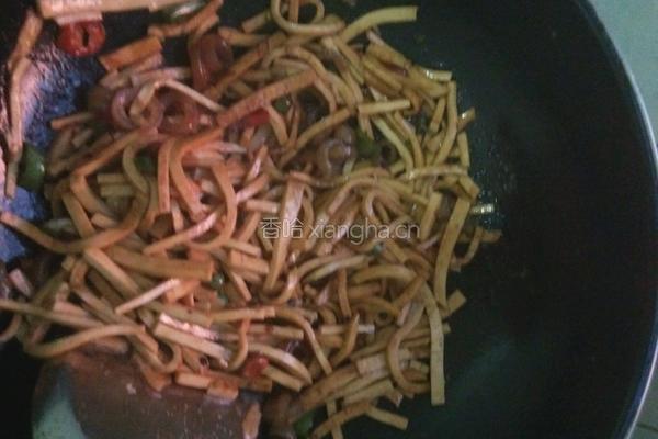 小炒豆干的做法图解3