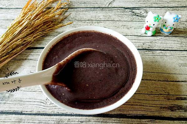 黑米芝麻糊的做法图解6