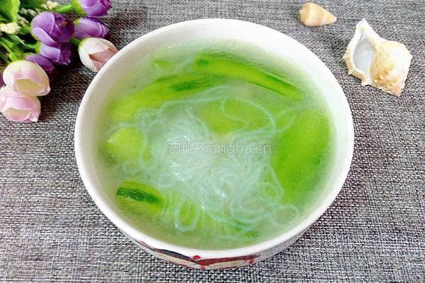 丝瓜粉丝汤的做法图解7