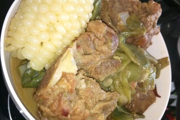脊骨炖豆角的做法图解8