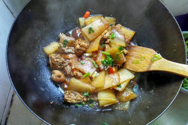 鸡肉炒冬瓜的做法图解5