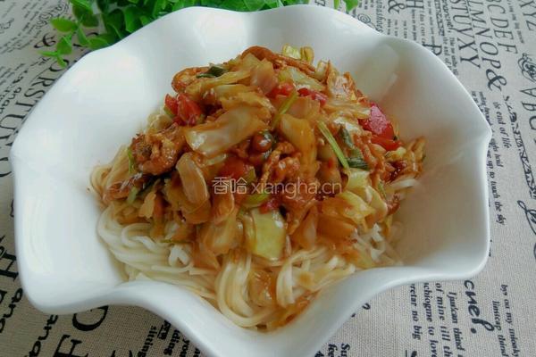 卷心菜鸡蛋柿子面条卤的做法图解10
