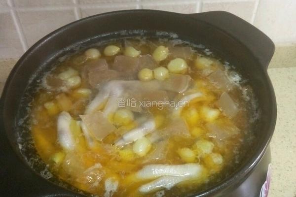 苦藠鸭掌汤的做法图解4