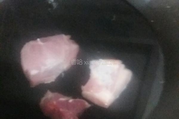 花菜炒肉的做法图解1