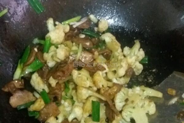 花菜炒肉的做法图解12
