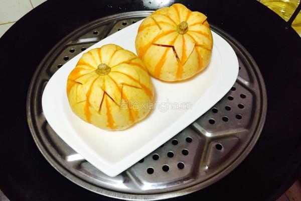 南瓜盅海鲜饭的做法图解10