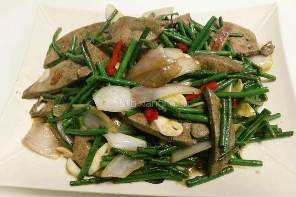 豇豆爆肝尖的做法图解8