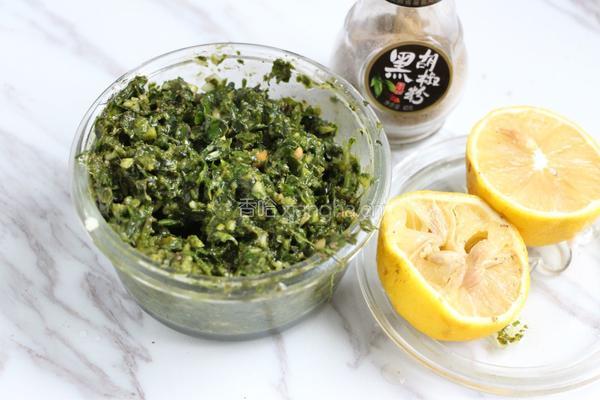 青酱柠檬虾的做法图解3