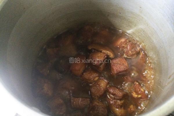 香菇煲花肉的做法图解12