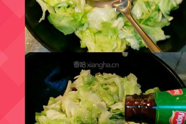 炒卷心菜的做法图解3