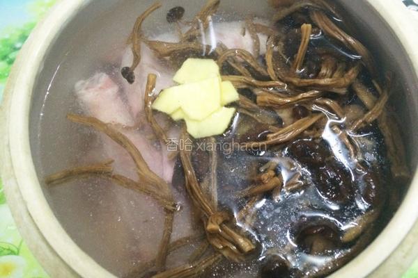 茶树菇炖鸡汤的做法图解5