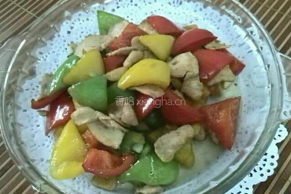 彩椒炒鸡肉的做法图解7