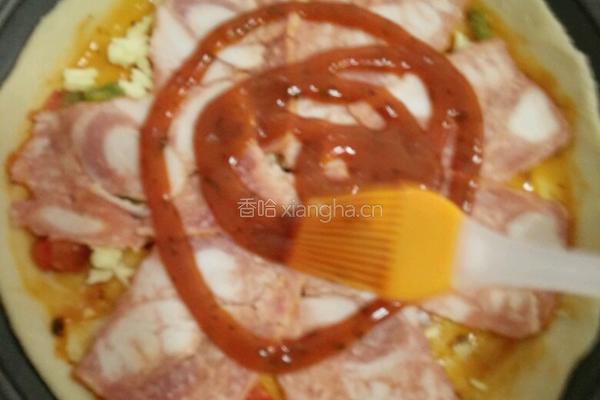 培根披萨的做法图解9