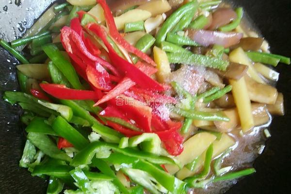 土豆茄子炖豆角的做法图解9