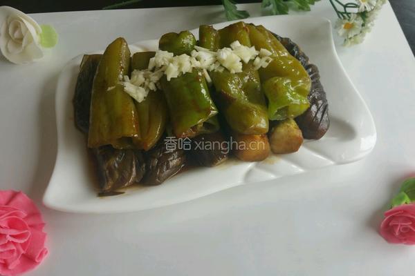 油焖尖椒茄子的做法图解6