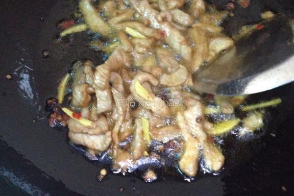 莴笋炒肉的做法图解4