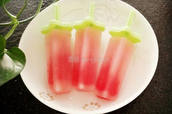 西瓜味冰棒的做法图解6