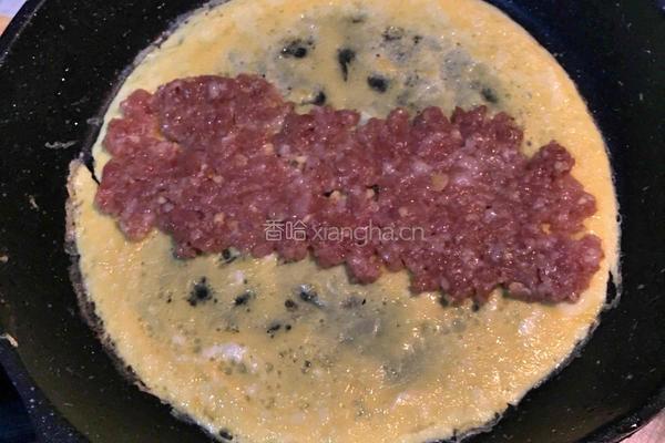 肉末鸡蛋卷的做法图解5