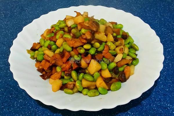 冬菇馬蹄炒毛豆