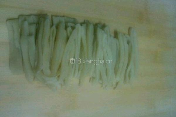 手擀刀切面条