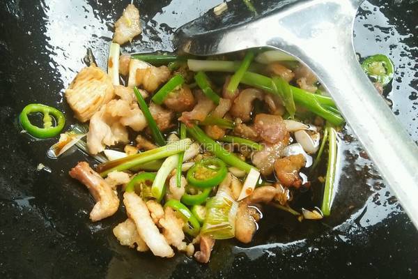 肉丝炒银牙的做法图解3