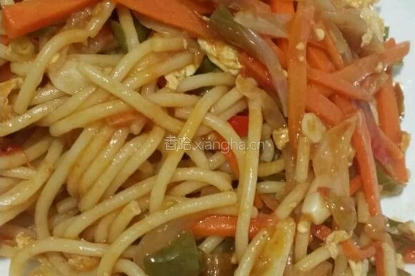 素炒意大利面的做法图解8