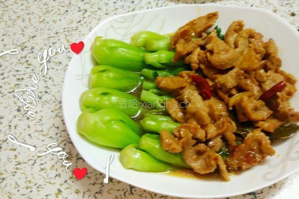红烧肉浇小油菜的做法图解7