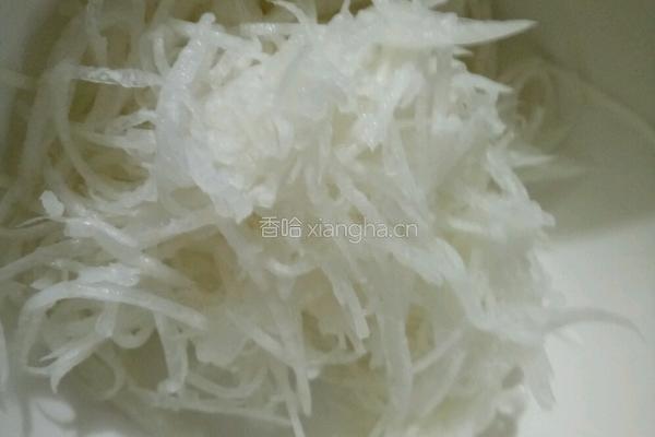 萝卜馅肉饼的做法图解3