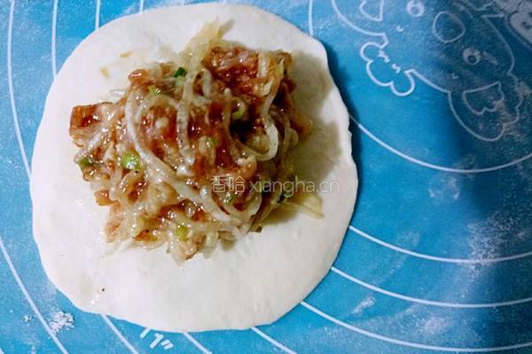 萝卜馅肉饼的做法图解7