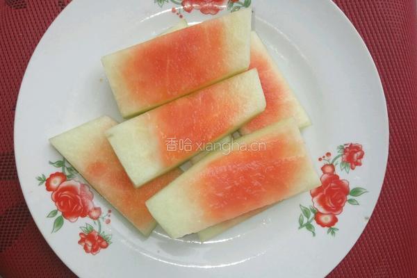 爽口瓜皮的做法图解1