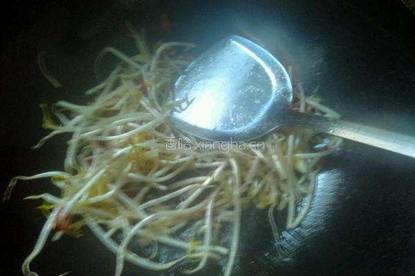 毛血旺上的绿豆芽的做法图解4