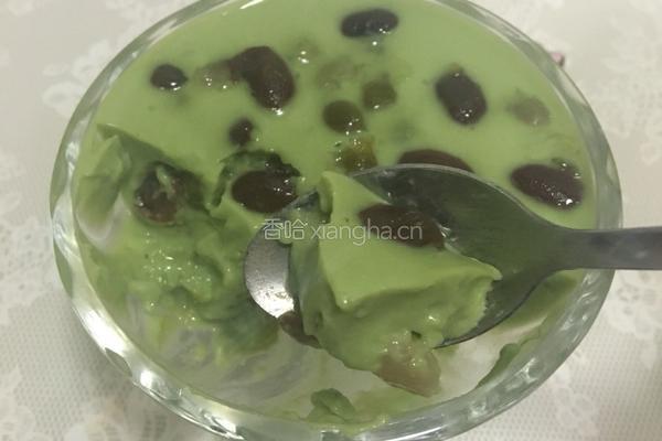 蜜豆青汁酸奶冻的做法图解6