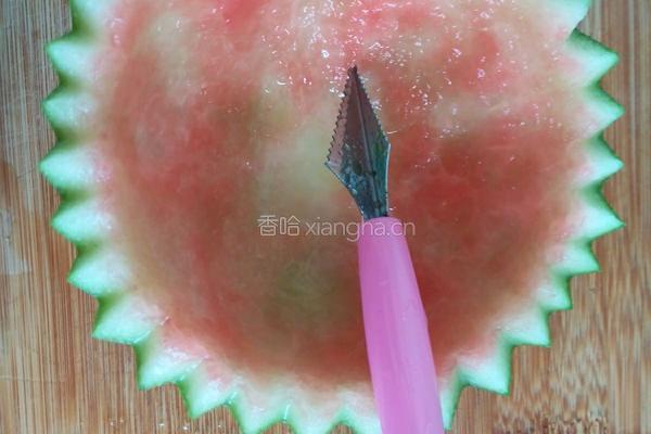 椰汁西瓜盅的做法图解5
