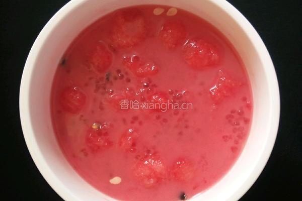 椰汁西瓜盅的做法图解10
