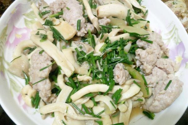 袖珍菇炒肉末的做法图解7