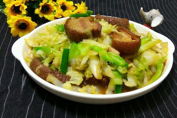 卷心菜炒扣肉的做法图解10