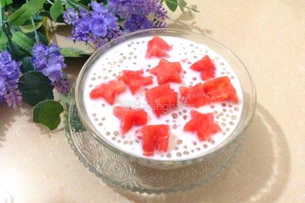 西瓜西米露的做法图解8