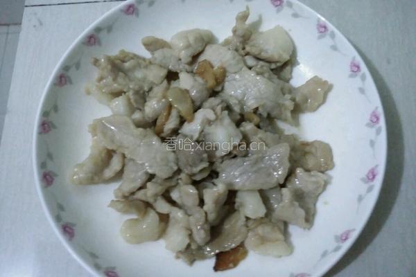 蒜苗猪肉的做法图解3
