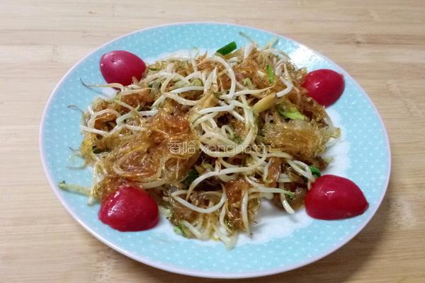 豆芽炒粉丝的做法图解8