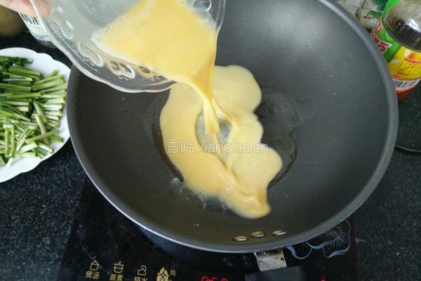 韭菜炒鸡蛋的做法图解3