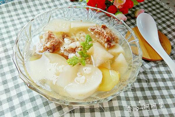 白萝卜薏仁排骨汤