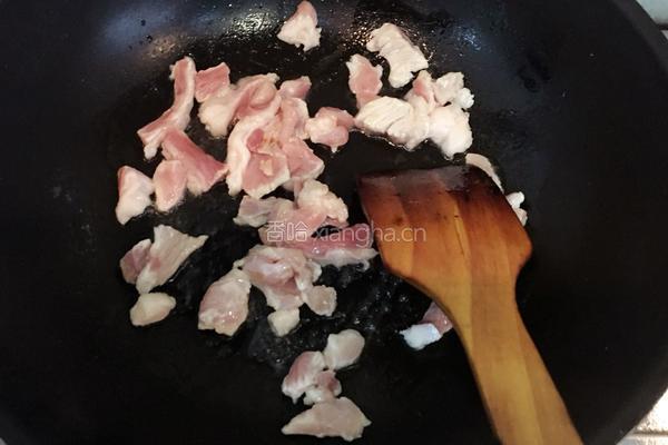 菠萝炒肉的做法图解4