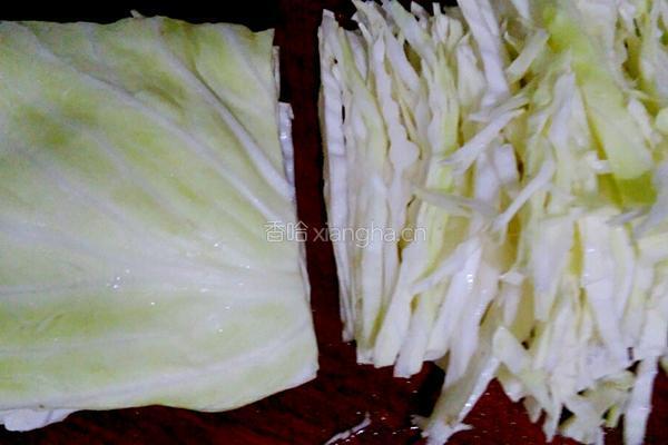 卷心菜糊籽面的做法图解3