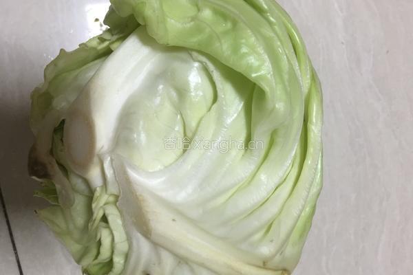 蚝油卷心菜的做法图解1