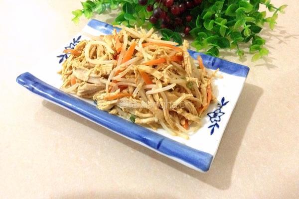 绿豆芽拌鸡丝的做法图解8