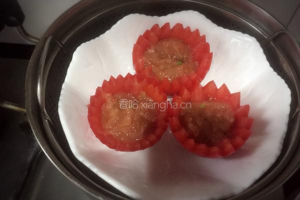 西兰花番茄酿肉的做法图解7
