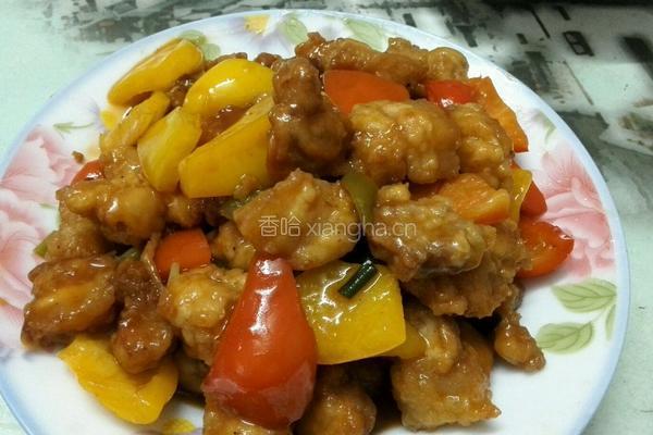 彩椒咕噜肉的做法图解16